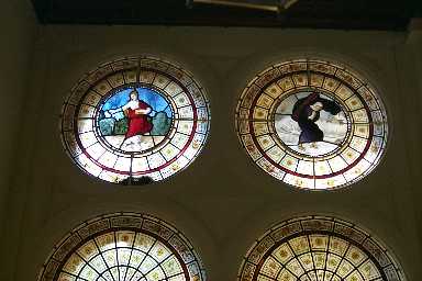 Main entrance stained glass